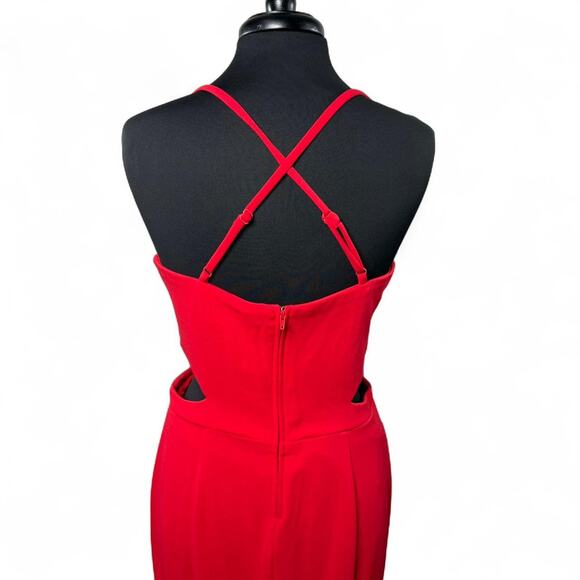 NWT Speechless Red Rhinestone Cutout Gown – Size XL 13 Formal Prom Dress Y2K - Picture 3 of 8